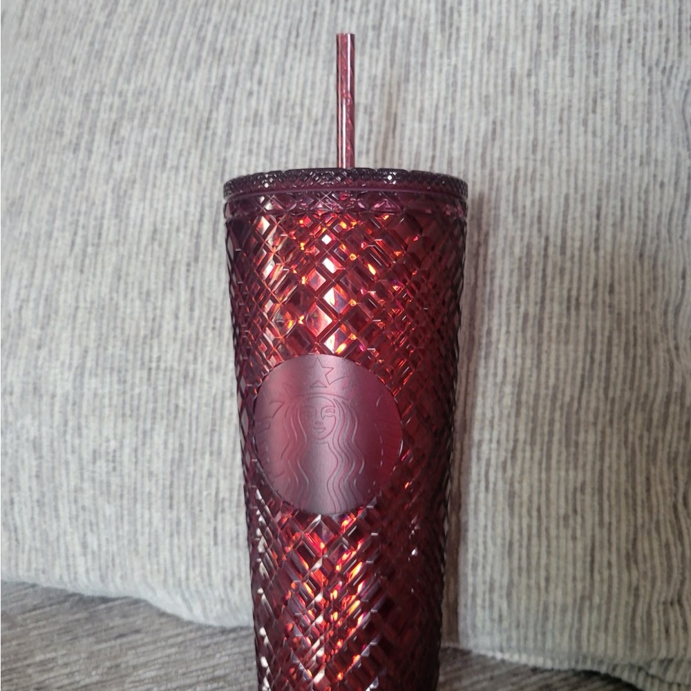 Starbucks Venti Red Tumbler with Straw